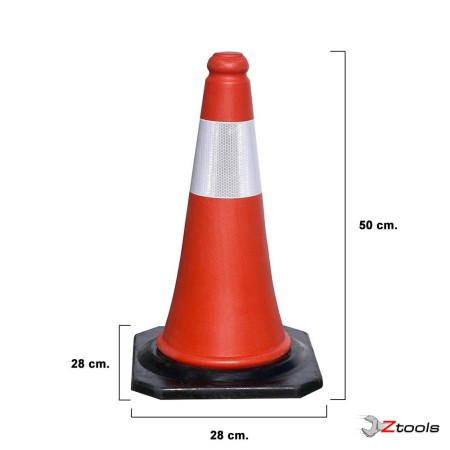 ΚΩΝΟΣ ΣΗΜΑΝΣΗΣ PVC (ΕΛΑΣΤΙΚΟΣ) ΥΨΟΥΣ 50CM