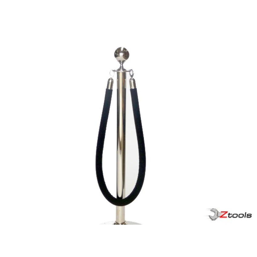 ΣΧΟΙΝΙ ΒΕΛΟΥΔΙΝΟ (VELVET) ΜΕ ΑΣΗΜΙ ΓΑΝΤΖΟ ΜΗΚΟΥΣ 150CM VBS-150