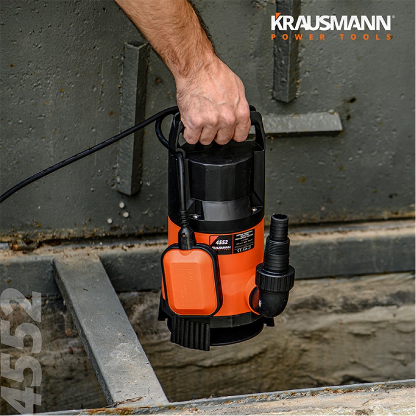 ΥΠΟΒΡΥΧΙΑ ΑΝΤΛΙΑ ΑΚΑΘΑΡΤΩΝ ΥΔΑΤΩΝ 900W KRAUSMANN 4552