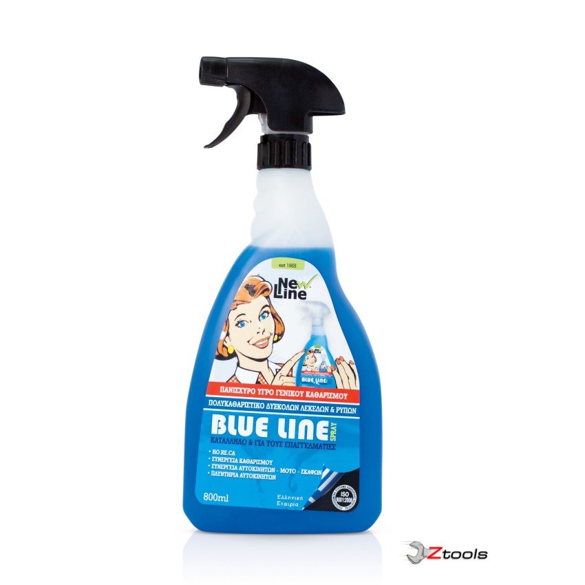 ΠΑΝΙΣΧΥΡΟ ΥΓΡΟ ΓΕΝΙΚΟΥ ΚΑΘΑΡΙΣΜΟΥ BLUE LINE 800ML SPREY NEW LINE 