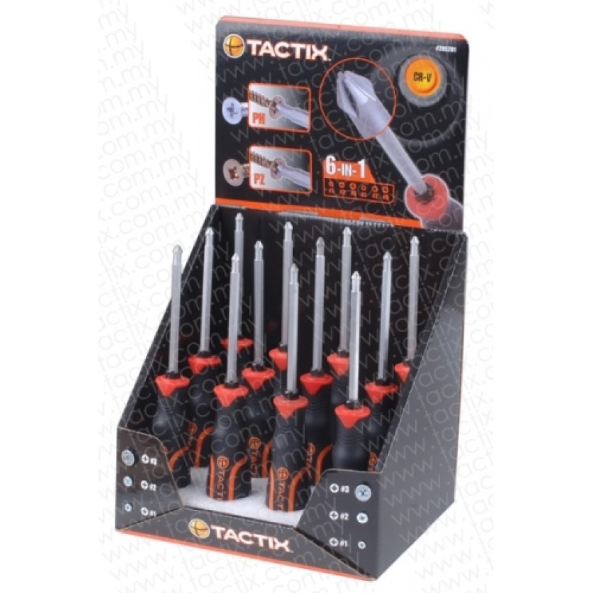 ΚΑΤΣΑΒΙΔΙ 6 ΣΕ 1 ΣΤΑΥΡΟΥ TACTIX(205201) PH1, PH2, PH3, PZ1, PZ2, PZ3  