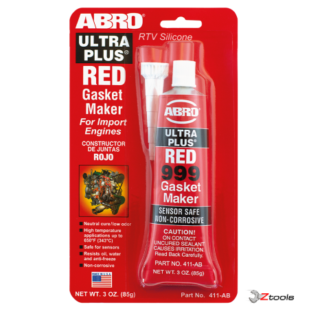 ΚΟΛΛΑ ABRO RED SILICONE GASKET MAKER ULTRA PLUS ΣΤΙΓΜΙΑΙΑ ΦΛΑΝΤΖΑ ΑΜΕΡΙΚΑΝΙΚΗ 85GR