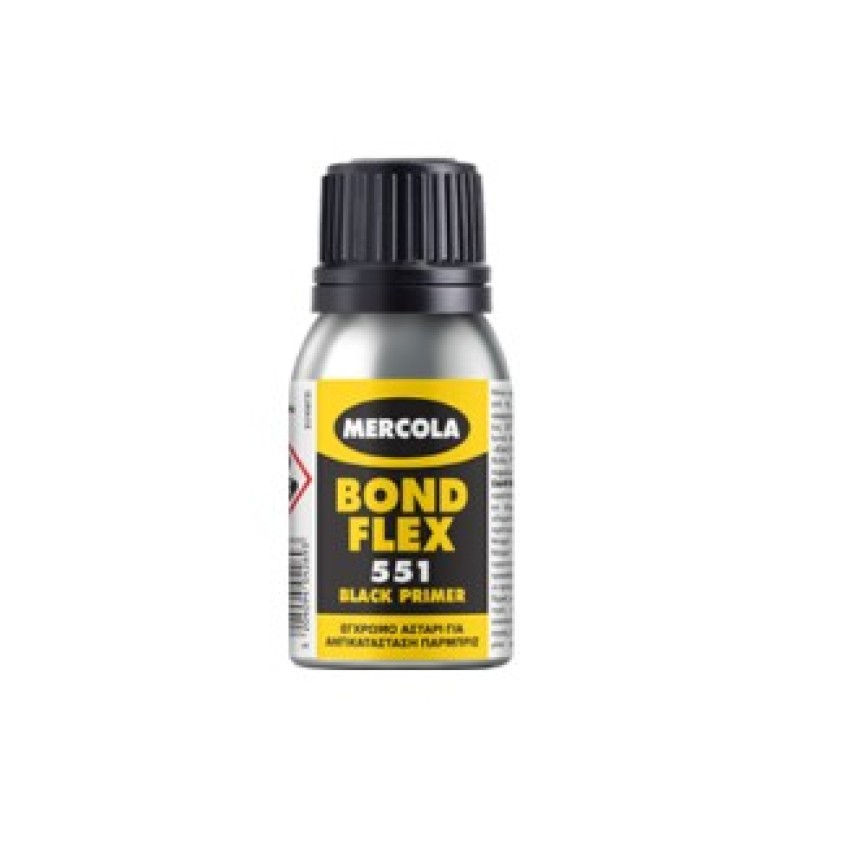 MERCOLA BONDFLEX 551 BLACK PRIMER ΜΑΥΡΟ ΑΣΤΑΡΙ ΓΙΑ ΑΝΤΙΚΑΤΑΣΤΑΣΗ ΠΑΡΜΠΡΙΖ 30ML