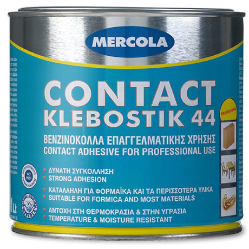 ΚΟΛΛΑ CONTACT KLEBOSTIK 44 ΒΕΝΖΙΝΟΚΟΛΛΑ MERCOLA 1LT
