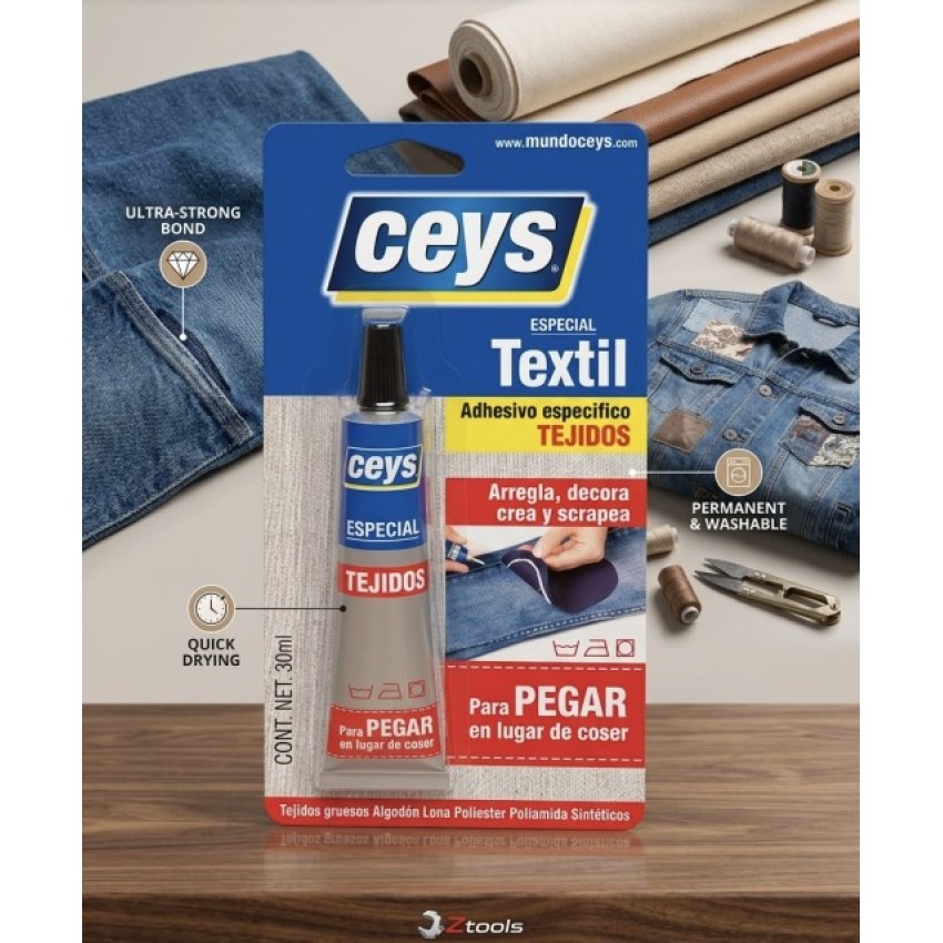 ΚΟΛΛΑ ΥΦΑΣΜΑΤΩΝ TEXTIL CEYS  30ML
