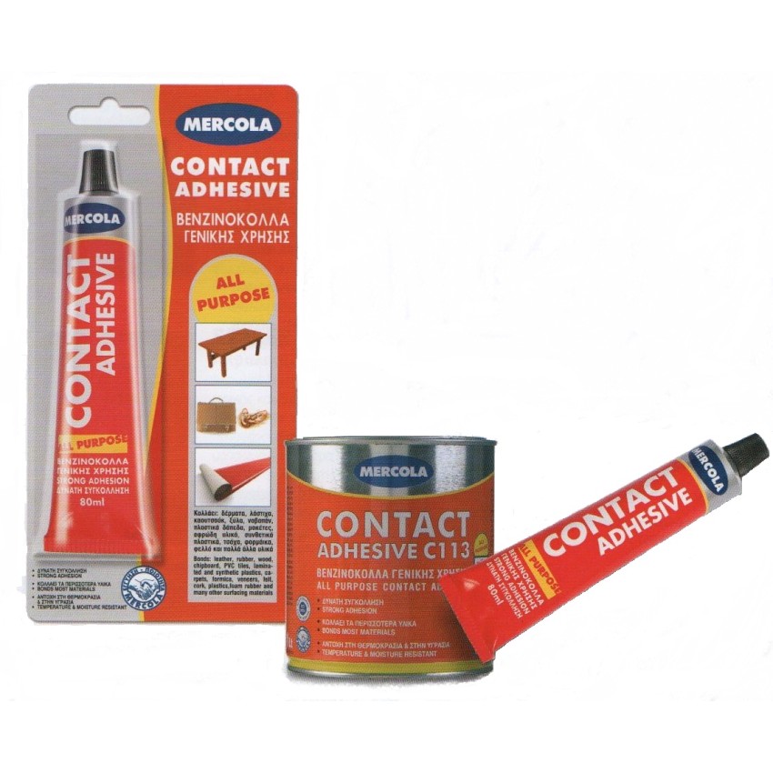 ΚΟΛΛΑ CONTACT C113 ADHESIVE ΒΕΝΖΙΝΟΚΟΛΛΑ ΣΩΛΗΝΑΡΙΟ MERCOLA 80ML