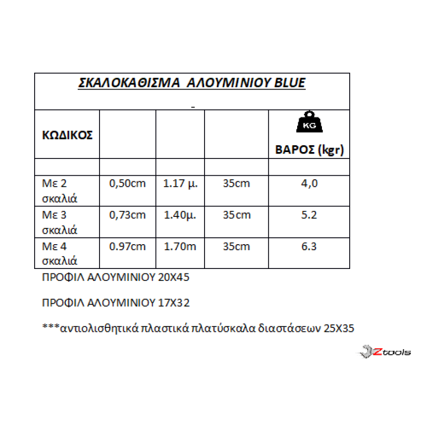 ΣΚΑΛΑ ΣΚΑΛΟΣΚΑΜΠΟ ΑΛΟΥΜΙΝΙΟΥ ΜΕ ΠΛΑΤΥ ΣΚΑΛΟΠΑΤΙ ΠΑΝ ΚΩ ΣΚΑΛ