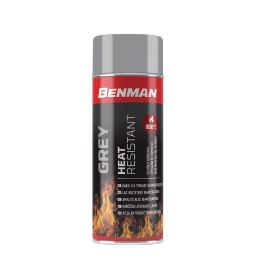 BENMAN SPRAY ΣΠΡΕΙ ΛΑΚΑ ΓΙΑ ΥΨΗΛΕΣ ΘΕΡΜΟΚΡΑΣΙΕΣ  800ºC  400ML 