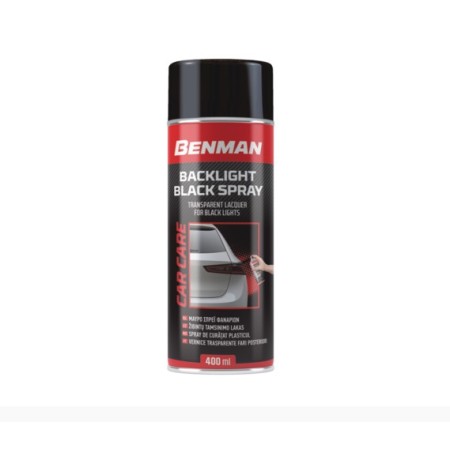 BENMAN SPRAY ΣΠΡΕΙ BLACK LIGHT - ΣΠΡΕΙ ΦΑΝΑΡΙΩΝ ΜΑΥΡΟ 400ML