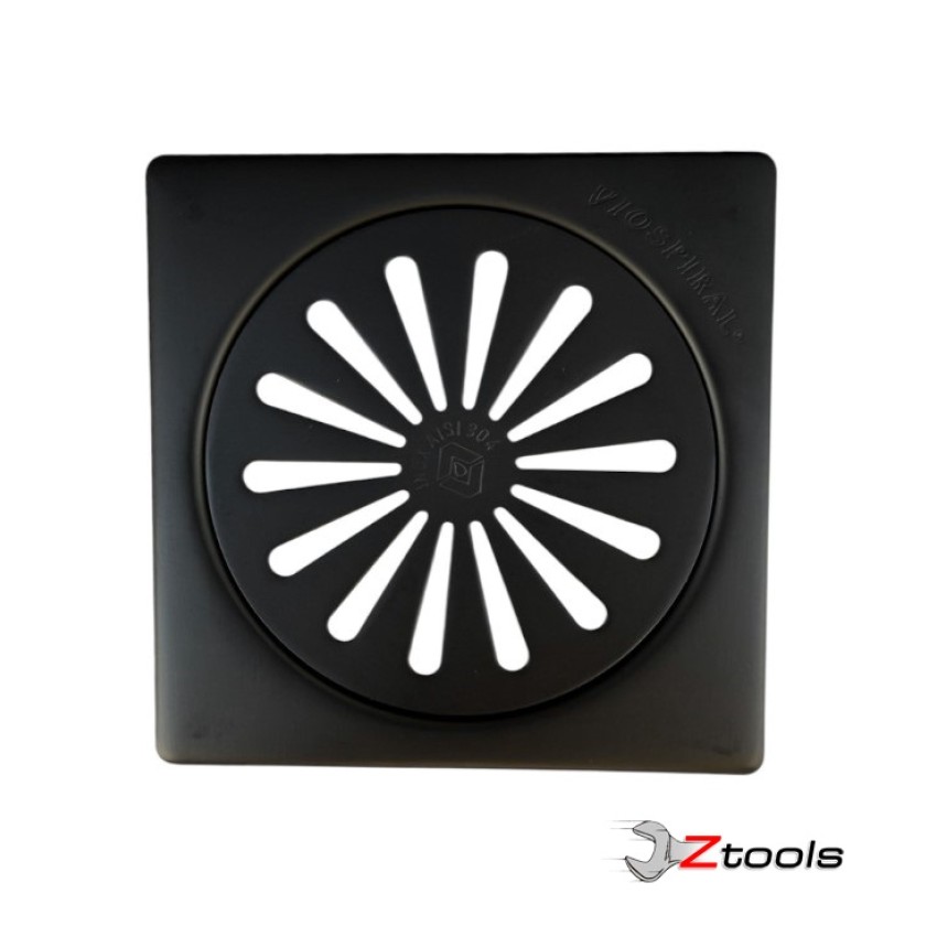 ΣΧΑΡΑΚΙ ΤΕΤΡΑΓΩΝΟ INOX AISI 304 ΒΑΡΕΩΣ ΤΥΠΟΥ ΜΑΥΡΟ 12X12 15-01425/Β