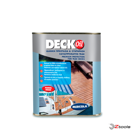 DECK OIL ΠΡΟΣΤΑΤΕΥΤΙΚΟ ΚΑΙ ΣΥΝΤΗΡΗΤΙΚΟ ΚΑΤΑΣΤΡΩΜΑΤΩΝ TEAK MERCOLA 