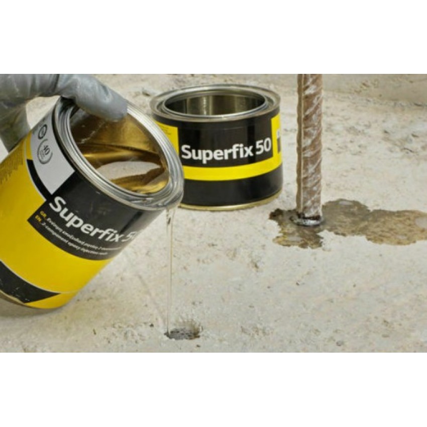 ΕΝΕΣΙΜΗ ΕΠΟΞΕΙΔΙΚΗ ΡΗΤΙΝΗ SUPERFIX 50 BAUER 2 ΣΥΣΤΑΤΙΚΩΝ 1KG