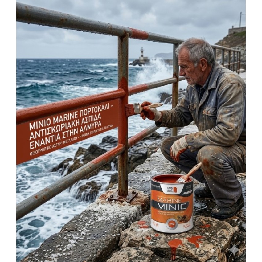 ΜΙΝΙΟ MARINE ΠΟΡΤΟΚΑΛΙ ΑΝΤΙΣΚΩΡΙΑΚΟ ΘΙΞΟΤΡΟΠΙΚΟ ΑΣΤΑΡΙ ΜΕΤΑΛΛΟΥ PELLACHROM 750ML